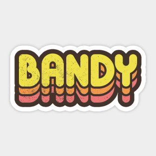 Retro Bandy Sticker